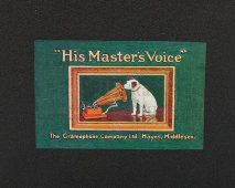 Раритетный патефон «His Master's Voice» в черном цвете, модель 102,​ The Gramophone Company Ltd., Англия, 1930-50 гг.