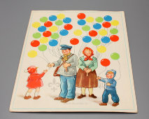 Настольная детская игра «Разноцветные воздушные шары», ГДР, 1960-е гг.