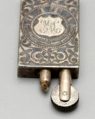 Старинная серебряная зажигалка «Ялта», Россия, к. 19, н. 20 вв.