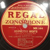 Вальсы «Полуночный вальс» и «Неаполитанские ночи». Regal Zonophone, Англия, 1930-е гг. 