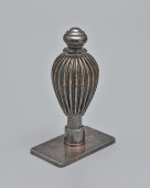 Старинная личная печать в строгом классическом стиле, белый металл, Европа, кон. 19, нач. 20 вв.