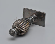 Старинная личная печать в строгом классическом стиле, белый металл, Европа, кон. 19, нач. 20 вв.