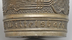 Памятный оловянный кубок с германского линкора «Виттельсбах» (SMS Wittelsbach), кайзеровская Германия, до 1918 г.