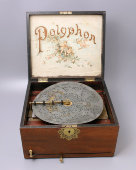 Металлический диск № 2343 с цыганской песней «В час роковой» для полифона, размер D, Германия, кон. 19 в.