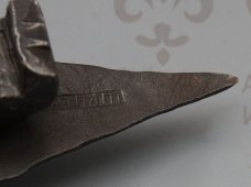 Замок накладной с клеймом мастера, Россия, конец 19, начало 20 века, железо, ковка.