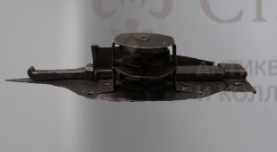 Замок накладной с клеймом мастера, Россия, конец 19, начало 20 века, железо, ковка.