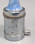 Старинный отоскоп, инструмент ЛОР врача, Model Eff Rheostat D.B.G.M, сталь, Европа, 2-я пол. 20 в.