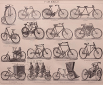 Литография «Велосипеды»