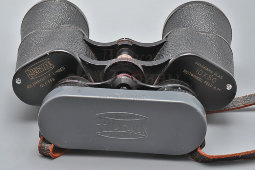 Старинный панорамный бинокль Biemann Handy-Look Adlersicht в кожаном футляре, Panorama glas 10х50, Швейцария, 2-я пол. 20 в.