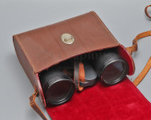 Старинный панорамный бинокль Biemann Handy-Look Adlersicht в кожаном футляре, Panorama glas 10х50, Швейцария, 2-я пол. 20 в.