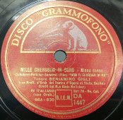 Граммофонная пластинка, Беньямино Джильи – Non Ti Scordar Di Me / Mille Cherubini In Coro (на итальянском языке). Disco «Grammofono» 1930-е