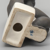 Статуэтка «Девушка с зеркалом», редкая роспись, скульптор Федорова Т. А., фарфор, ЛЗФИ, 1967-73 гг.