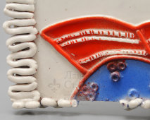 Плакетка «За чтением», Россия, 1950-60 гг., автор Максимченко Н. А., керамика. 