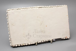 Плакетка «За чтением», Россия, 1950-60 гг., автор Максимченко Н. А., керамика. 