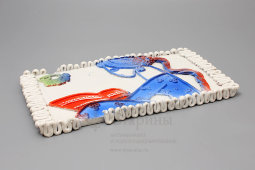 Плакетка «За чтением», Россия, 1950-60 гг., автор Максимченко Н. А., керамика. 