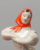 Комплект статуэток «Русский перепляс», скульптор Бржезицкая А. Д., фарфор, Дулево, 1969 г.