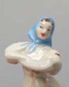 Комплект статуэток «Русский перепляс», скульптор Бржезицкая А. Д., фарфор, Дулево, 1969 г.