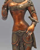 Статуэтка индуистского божества «Андаль​», латунь, Индия, 1970-е