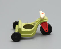 Детская игрушка «Мотороллер» из серии «Город пробок», колкий пластик, СССР, 1980-е