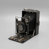 Первый советский фотоаппарат «Фотокор № 1», объектив Ортагоз, ГОМЗ