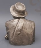 Бюст «Максим Горький», скульптор Торин Л., силумин, СССР, 1970-е гг.