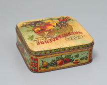 Старинная жестяная коробочка из-под чая «СССР. Чаеуправление», Москва, Мясницкая, 19, 1920-е