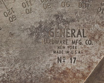 Старинный транспортир, угломерный инструмент General № 17, Hardware Mfg. Co., США, нач. 20 в.