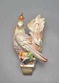 Настенная декоративная лампа «Сказочная птица» («Жар-птица»), скульптор Кожин П. М., фарфор, Дулево, 1956 г.