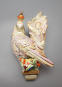 Настенная лампа «Сказочная птица» («Жар-птица»), скульптор Кожин П. М., советский фарфор Дулево, 1956 г.