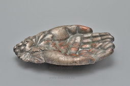 Пресс для бумаги (пресс-папье), настольный аксессуар, лоток «Руки молящегося», бронза, Европа, 1-я пол. 20 в.