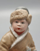 Статуэтка «Мужичок с ноготок», скульптор Маслов В. А., бисквит, Первомайский фарфоровый завод (Песочное), 1950-е