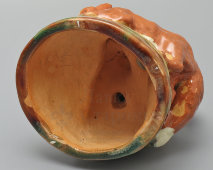 Статуэтка «Лиса и журавль» по мотивам русской народной сказки, майолика, Гжельский керамический завод, 1950-е