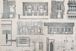 Старинная гравюра «Отопление помещений», бумага, Брокгауз и Ефрон​, Санкт-Петербург, 1890-е
