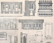 Старинная гравюра «Отопление помещений», бумага, Брокгауз и Ефрон​, Санкт-Петербург, 1890-е