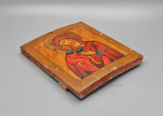 Старинная деревянная икона «Богоматерь Фёдоровская», Россия, кон. 19 в.