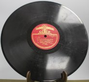 Советская старинная / винтажная пластинка 78 оборотов для граммофона / патефона с песнями Гелены Лоубаловой: «Когда я собирала букет» и «Маленькая Мари»