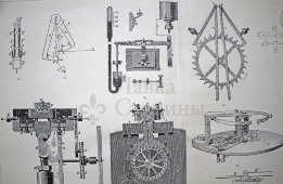 Старинная гравюра «Часы II»