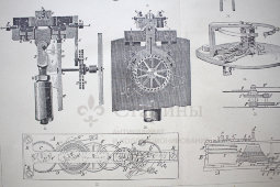 Старинная гравюра «Часы II»