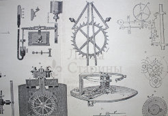 Старинная гравюра «Часы II»