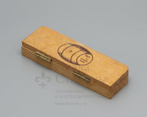 Винтажный винный термометр «Винная бочка» в коробке, Франция, 1970-е 