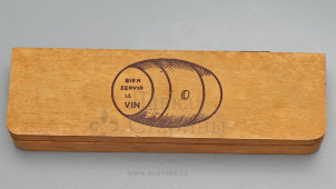 Винтажный винный термометр «Винная бочка» в коробке, Франция, 1970-е 