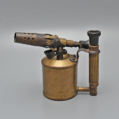 Старинная паяльная лампа, G. BARTHEL, модель 212, клеймо две шпаги, Германия, 1-я пол. 20 в.