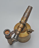 Старинная паяльная лампа, G. BARTHEL, модель 212, клеймо две шпаги, Германия, 1-я пол. 20 в.