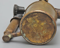 Старинная паяльная лампа, G. BARTHEL, модель 212, клеймо две шпаги, Германия, 1-я пол. 20 в.