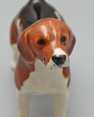 Статуэтка «Собака породы бигль», фарфор, компания Бесвик (Beswick), Англия, 1960-е