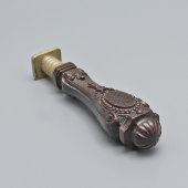 Старинная личная печать с фигурной ручкой из бакелита, Европа, нач. 20 в.