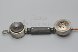 Старинный настенный телефон для консьержей и персонала отелей, массив дерева, Франция, 1910-е