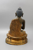 Большая скульптура Будды, чеканка, Китай, 19 в.