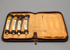 Недельный набор для бритья клинковой (опасной) бритвой «Kiebitz» (7 шт.), Германия, 1-я пол. 20 в.
