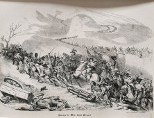Гравюра в паспарту «Наполеон на перевале Сен-Бернар», Европа, 19 в.